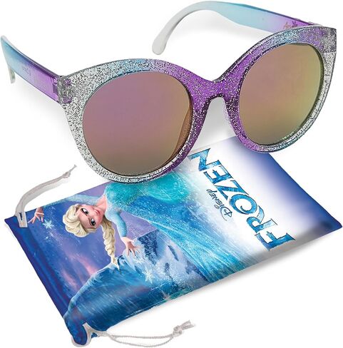 Sun-Staches Little Mermaid Disney Sunglasses for Kids Stylish, Comfortable & Durable UV-Protective Mermaid Sunglasses With Soft Carrying Case - Official Ariel Accessories for Girls in Saudi Arabia