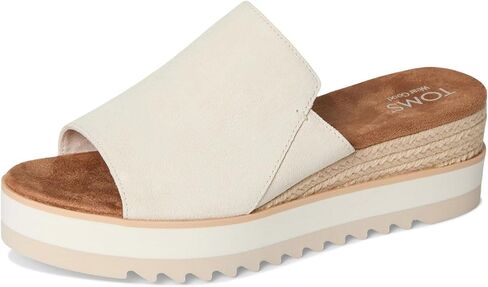 TOMS Women's, Diana Mule Sandal Natural 8 M in Saudi Arabia