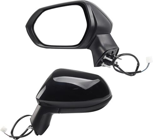 Dasbecan Passenger Side Door Mirror Compatible with Toyota Corolla 2020-2025 Sedan-Power Adjustment Manual Fold Non-Heated-Right Rearview Mirror Assembly Replace TO1321391 3Pins Painted White in Kuwait