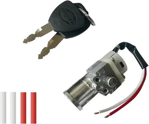 Battery Cylinder Lock Motorcycle Battery Locks Tricycle Electrombile Battery Accessories with 2 Key Motorcycle Ignition Lock (1Pcs) in Kuwait