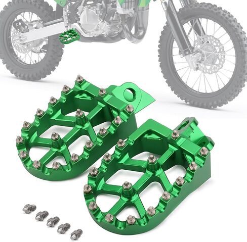 Dirt Bike Foot Pegs,Motorcycle Footpegs Wider Foot Pegs Rest Pedal CNC for KLX 140 KLX140 KLX140RF 2008-2024 KX65 2000-2024 KX85 2001-2024 KX100 1998-2021 KX112 2022-2024 KX80 1998-2000 Black in Saudi Arabia