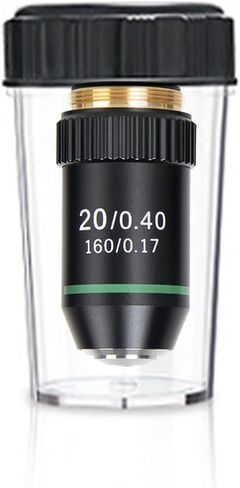 40X Objective Brass Achromatic 195 Objective Lens Clear Standard 20mm Thread Biological Microscope Objective Telescope Accessories in Saudi Arabia