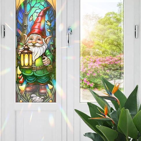 Sugar Skull Girl Stained Glass Window Film, Decorative Sugar Skull Girl Stained Glass Window Film, Sugar Skull Girl Stained Glass Window Film for Bathroom Door Heat Anti UV in Kuwait