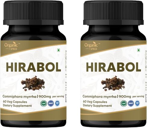 HIRABOL 60 Capsules | Commiphora myrrha (Hirabol) | 900mg per Serving | Natural 60 Capsules in Kuwait