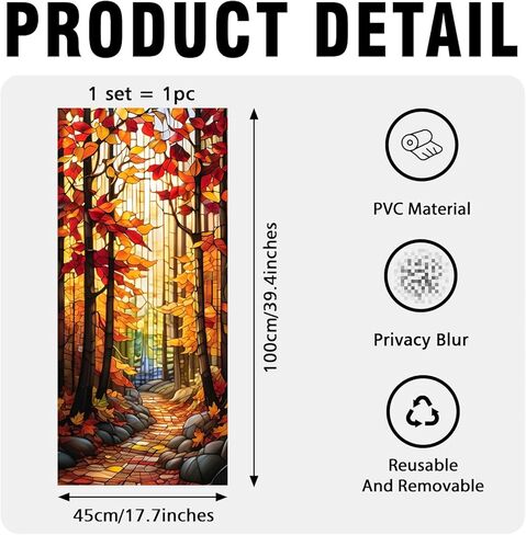 Majestic Snowy Mountain Stained Glass Window Film, Majestic Snowy Mountain Stained Glass Window Film for Door Heat Anti UV in Kuwait