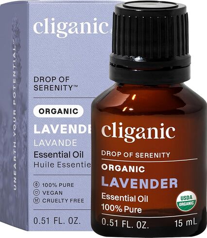 Cliganic Organic Lavender Essential Oil, 0.51 FZ in Kuwait