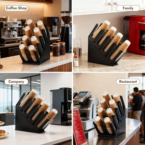 موزع أكواب ورقية للاستعمال مرة واحدة، موزع غطاء مكون من 8 حجرات لفنجان القهوة من الكمبيوتر الشخصي ومنظم تخزين للغطاء لبار سطح الطاولة، وكوب المشروبات، والمطبخ، ومطعم غرفة الاستراحة in Kuwait
