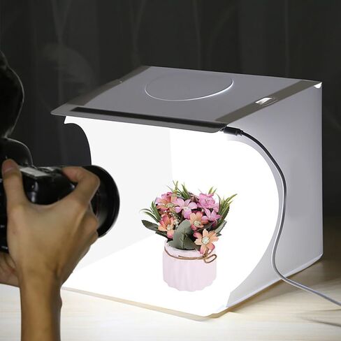 مربع ضوء استوديو Mini Photo Studio ، طقم خيمة للتصوير الفوتوغرافي المحمول مع 6 أنواع خلفيات ملونة لعرض منتجات صغيرة الحجم (6 لون) in Saudi Arabia