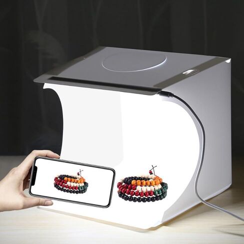 مربع ضوء استوديو Mini Photo Studio ، طقم خيمة للتصوير الفوتوغرافي المحمول مع 6 أنواع خلفيات ملونة لعرض منتجات صغيرة الحجم (6 لون) in Saudi Arabia