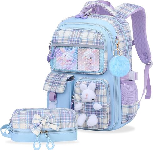 مجموعة حقيبة الظهر الفتيات ، حقيبة الظهر المدرسية للأطفال اللطيفة للفتيات ، حقيبة مدرسي للأطفال للبلادة الابتدائية الابتدائية in Kuwait