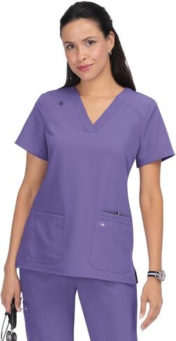 KOI Next Gen 1019 Women's Hustle and Heart Scrub Top Charcoal XL in Saudi Arabia