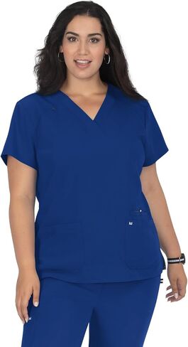 KOI Next Gen 1019 Women's Hustle and Heart Scrub Top Charcoal XL in Saudi Arabia