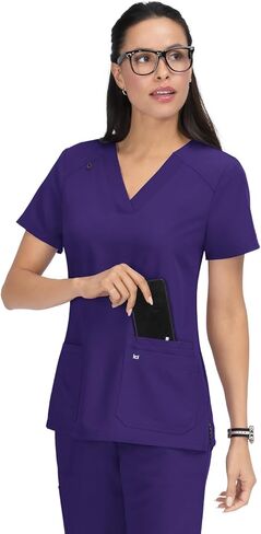 KOI Next Gen 1019 Women's Hustle and Heart Scrub Top Charcoal XL in Saudi Arabia