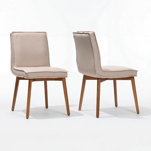 Still Dining Chair Set of 2 Upholstered Performance Fabric Dining Chair Accent Side Chair Dining Room Living Room Bedroom Restaurant Coffee Shop Tool-Free Easy Assembly in Kuwait