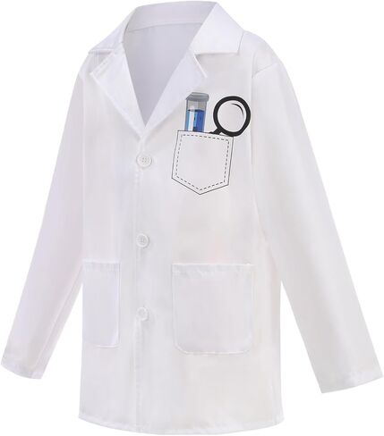 LMYOVE Kids Mad Scientist Costume 100th Day of School Crazy Lab Outfit Old Man 8Pcs in Halloween Dress up in Saudi Arabia