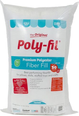 Poly-Fil Premium Polyester Fiber Fill by Fairfield, 50 oz bag in Kuwait