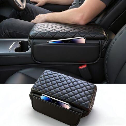 Center Console Armrest Cover for Dodge Ram 1500 2500 3500 2019-2025, Floor Console Bucket Seat, Car Arm Rest Cushion Pad Protector, Vinyl Leather Trim in Kuwait