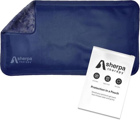 Medium Flexible Gel Ice Packs Reusable - Hot and Cold Soft Ice Packs for Injuries Reusable for Ankle, Arm, Foot, Leg, Back Pain Relief - 8" x 12" - 2PK - Blue in Saudi Arabia