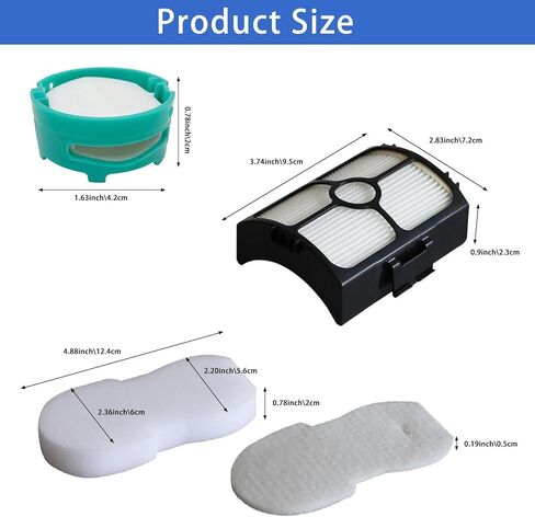 MZY LLC 11 Pack IW3511 IW1111 Filter Replacement for Shark Detect Pro Cordless, for Shark Iw3511 Detect Pro Filters, for Shark IW1111 Detect Pro Auto-Empty System Portable Handheld Attachment in Kuwait