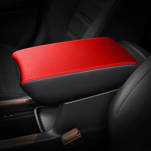 AOMSAZTO for CRV Armrest Covers 2017-2022 Black with Stiches in Saudi Arabia
