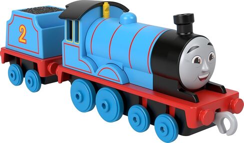 THOMAS & FRIENDS Fisher-Price Locomotive Edward, Blue Toy Train with 1 Cargo Wagon and Connectors, Compatible with Track Tracks, Toy Gift for Boys and Girls +3 Years, HTN29 in Kuwait