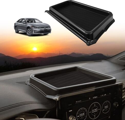 Muslogy Center Console Organizer Dash Storage Box Compatible with Chevrolet Colorado & GMC Canyon 2023 2024 2025 Dashboard Organizer Insert Behind Screen Interior Storage Accessories (Black) in Saudi Arabia