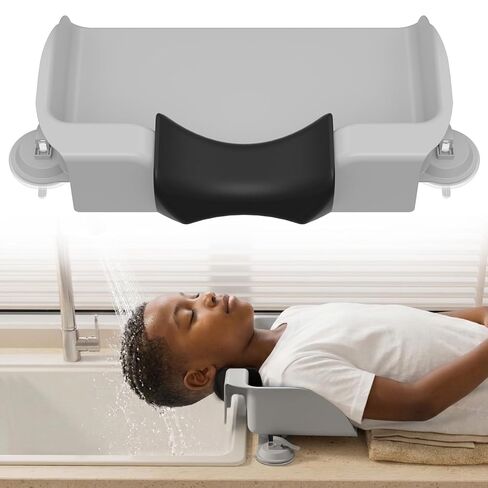 Lifewit Portable Hair Washing Station For Kids, Children Hair Washing Basin for Sink, Neck Support Shampoo Bowl for Elderly, Friend, Women at Home Kitchen Bathroom in Saudi Arabia