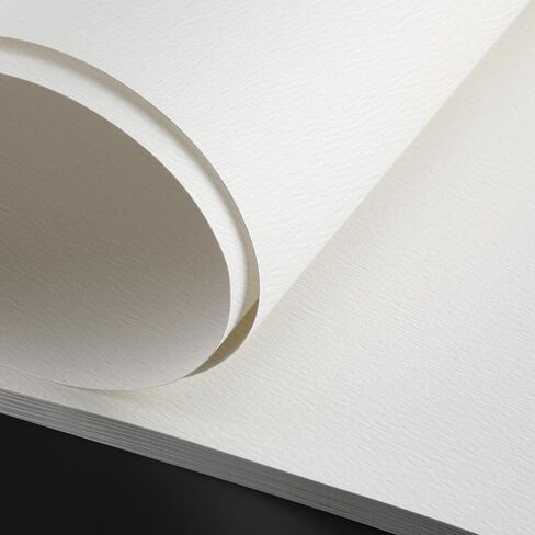 Kisston 10 Sheets Large Watercolor Paper 22 x 30 Inches, 140 lb/300 GSM Cotton Drawing Paper Texture White Blank Painting Paper for DIY Craft Activities Student Artists Drawing Supplies in Kuwait