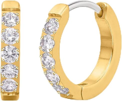 Limerencia G23 Pure Titanium Hypallergenic Huggie Hoop أقراط للنساء آذان حساسة in Saudi Arabia