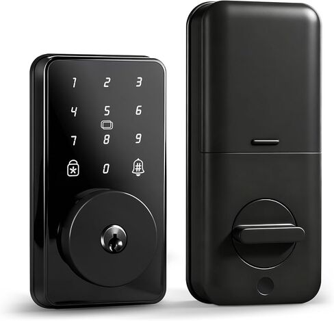 قفل باب الدخول بدون مفتاح مع لوحة مفاتيح ، رمز رقمي Deadbolt - الأقفال الإلكترونية للباب الأمامي مع مفتاحين ، لا تطبيق لا wifi ، تسهيل التثبيت in Kuwait