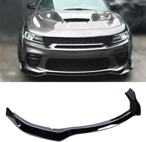3pcs الأمامي المصد الشفة المتوافقة مع 2020-2023 دودج الشاحن SRT Hellcat Scat (فقط واسعة) ، سد الهواء السد المفسد الذقن ، مجموعة حماية الجسم (أسود لامع) in Saudi Arabia