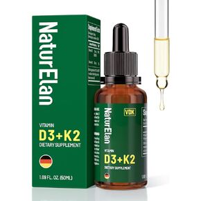 ملحق فيتامين D3 K2-20،000 وحدة دولية D3 + 200MCG K2 (MK-7) ، 180 كبسولة ، تم اختبارها من طرف ثالث ، مكملات K2 + D3 للعظام ، المناعة ، القلب والأسنان الدعم ، النباتي ، غير المعدلة وراثيًا ، خالية من الغلوتين in Kuwait