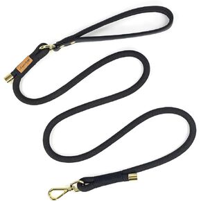 Wisedog 5FT Rope Dog Leash - Polyester Rope with PVC Soft Padded Handle, Rustproof 360°Swivel Buckle - Durable for Small, Medium & Large Dogs (Sand Color) in Kuwait