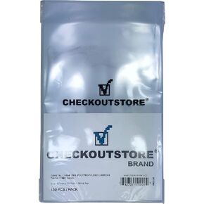 (200) أكياس الكتب الهزلية الشفافة من CheckOutStore (غطاء قابل للإغلاق/سميك) in Kuwait