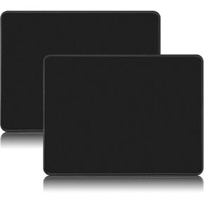 لوحة ماوس بحافة مخيطة، قاعدة مطاطية مضادة للانزلاق، لوحة ماوس ذات نسيج ممتاز ومقاومة للماء لأجهزة الكمبيوتر والكمبيوتر المحمول والمكتب والمنزل، 10.2x8.3 بوصة، 3 ملم، أسود in Kuwait