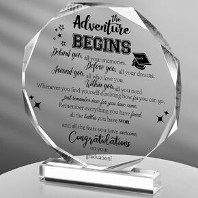Jetec 2025 Graduation Inspirational Acrylic Gifts for Her Motivational Graduation Gifts Women Men Middle High School Senior Girls Friends Encouragement Acrylic Decor Ornament(Graduation Sided) in Saudi Arabia