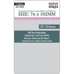 Sleeve Kings Premium Card Sleeves - Hogwarts Battle Large Sleeves (76mm x 102mm) - 110 Sleeves Per Pack in Kuwait