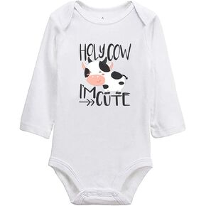 البقرة المقدسة أنا لطيف الطفل ارتداءها البقرة المقدسة الطفل ارتداءها لطيف الطفل ارتداءها البقرة رومبير ملابس الطفل للجنسين in Kuwait