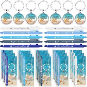 Christmas Staff Appreciation Gifts Bulk Starfish Story Keychains You Make a Difference Ballpoint Pens with Motivational Cards for Employee Coworkers Volunteers Xmas Thank You Gifts in Saudi Arabia