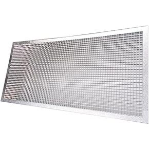 KastLite Para-Lite 1 Parabolic Louver Ceiling Light Cover - Visual Comfort Overhead Lamp Diffuser | 23-11/16" x 47-11/16" | 5/8" × 5/8" × 7/16" Cell Size | Silver Polystyrene Panels, Grid-Style, 2-Pk in Kuwait