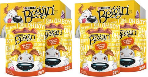 Purina Beggin' Strips With Real Meat Dog Training Treats With Bacon and Cheese Flavors - (Pack of 2) 26 oz. Pouches in Kuwait
