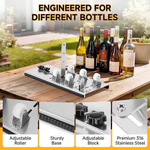 قاطع الزجاجات من كالاوين، ترقية قاطع الزجاجات ومجموعة قطع الزجاج للزجاجات، أداة قطع زجاجات النبيذ الزجاجية لقطع زجاجات النبيذ والبيرة والمشروبات الكحولية والويسكي الشمبانيا (فقط للزجاجات المستديرة) in Kuwait