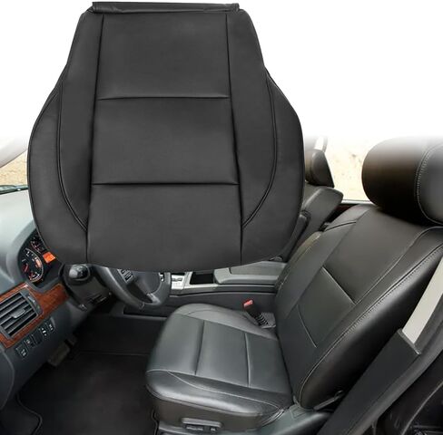GXARTS Driver Side Bottom Replacement Leather Seat Cover Black Compatible with Nissan Titan Armada 2005 2006 2007 2008 2009 2010 2011 2012 2013 2014 2015 in Kuwait