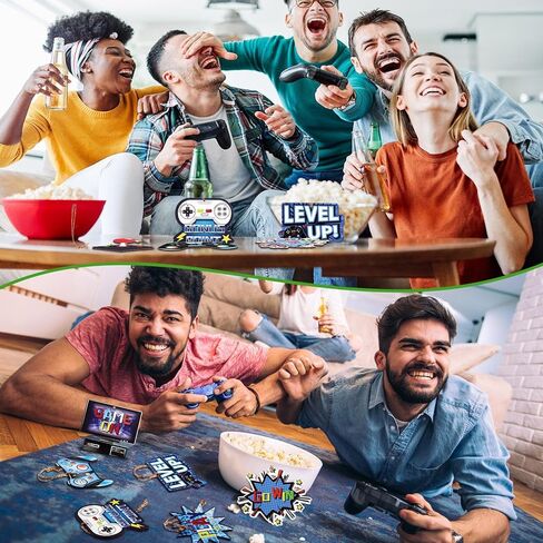 Kathfly 27 Pcs Christmas Video Game Ornament Video Game Controller Video Game Ornament for Christmas Tree Wooden Game System Controller Game Hanging Tag for Video Game Christmas Party(Stylish Style) in Kuwait