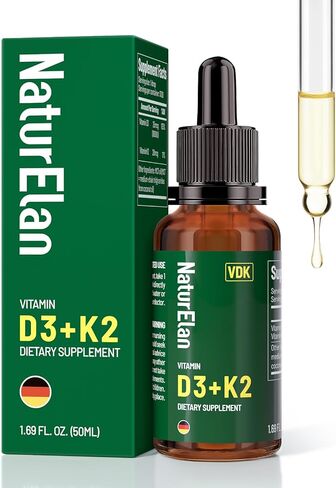 Vitamin D3 K2 Supplement - 20,000 IU D3 + 200mcg K2(MK-7), 180 Capsules, Third-Party Tested, K2 + D3 Supplements for Bone, Immune, Heart & Teeth Health Support, Vegan, Non-GMO, Gluten Free in Saudi Arabia
