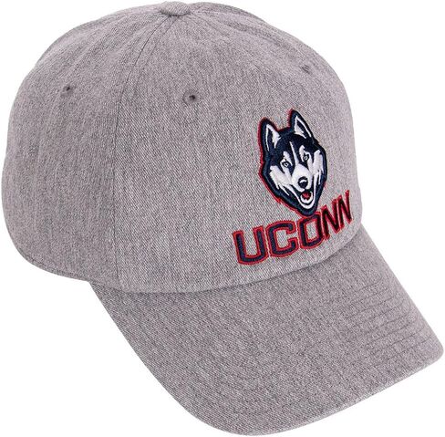 Desert Cactus University of Connecticut UConn Baseball Hat Huskies Brimmed Embroirderd Hats Cap Adjustable Cloth Strap Adult (Style F1) Grey in Saudi Arabia