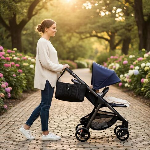 Caddy Universal Baby عربة Caddy - حقيبة تخزين معلقة رأسية متوافقة مع معظم عربات الأطفال القياسية والمظلات والحيوانات الأليفة in Kuwait