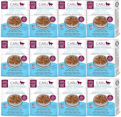 Caru - Daily Dish Beef with Chicken Stew - Healthy Functional Wet Dog Food or Topper - 12 oz Cartons - Pack of 4 in Kuwait
