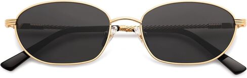 Retro Small Oval Sunglasses For Women Men Hexagonal Rectangle Metal Sun Glasses AP3716 in Kuwait