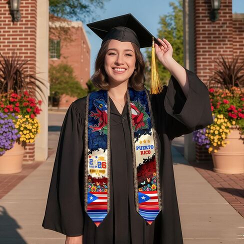 سرق التخرج من بورتوريكو ، تخرج العلم الأمريكي في بورتوريكو شاش 2025 ، فئة 2025 in Kuwait